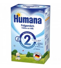 Lapte Praf, Humana 2 GOS, 600 G, 6 Luni+